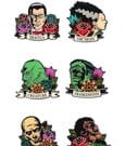 Universal Monsters Ansteck-Pins Floral Tattoo Mystery Blind Display (12)