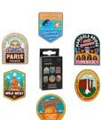 Disney Pixar Ansteck-Pins NATIONAL PARK STICKER MYPIN Blind Display (12)