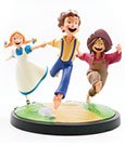 Tom Sawyers Abenteuer Animated! Statue Tom, Huck & Becky 23 cm