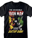 Marvel T-Shirt Iron Man vs Doom Größe M