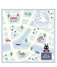 Studio Ghibli Mini-Handtuch Kikis kleiner Lieferservice City Map 25 x 25 cm