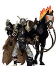 Spawn Actionfigur Bloodaxe mit Pferd (Spawn: The Dark Ages) (McFarlane Toys 30th Anniversary) (Gold Label) 18 cm
