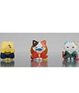 One Piece Mega Cat Project Sammelfiguren 3er-Pack Nyan Piece Nyan! Happy Trio 2024 Limited Ver. 3 cm