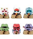 Mobile Suit Gundam Mega Cat Project Sammelfiguren Cats Luckycat 6 cm Blind Box Sortiment (6) (with gift)