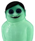Dandadan Occultic Sofubi Collection Vinyl Figur Alien Serpo Luminous Ver. 15 cm