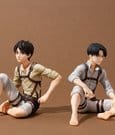 Attack on Titan G.E.M. Series PVC Figuren 2er-Pack Eren Yeager & Squad Captain Levi Palm Size
