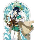 Genshin Impact Mondstadt Theme Series Character Acryl Figur Venti 14 cm