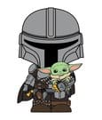 The Mandalorian 3D PVC-Magnet The Mandalorian und Grogu