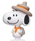 Die Peanuts Relief-Magnet Snoopy Scouts