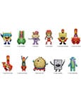 SpongeBob Schwammkopf 3D PVC-Taschenanhänger Series 6 Display (24)