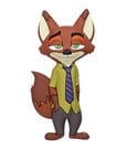 Zoomania 3D PVC-Magnet Nick Wilde