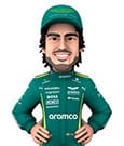 Formula 1 Minix Figur Fernando Alonso (Aston Martin) 12 cm