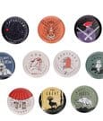 Prinzessin Mononoke Ansteck-Buttons Vintage 6 cm Blind Box Sortiment (10)