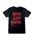 Nightmare on Elm Street T-Shirt Never Sleep Again Black