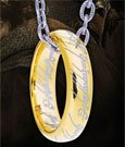 Herr der Ringe Ring mit Kette Der Eine Ring (Sterling Silber)