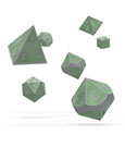 Oakie Doakie Dice Würfel RPG-Set Metal Glow in the Dark - Druid's Blaze (7)