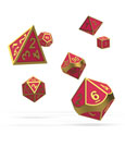Oakie Doakie Dice Würfel RPG-Set Metal Glow in the Dark - Golden Princess (7)
