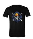 One Piece Live Action T-Shirt Greyscale Skull Größe S