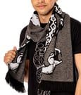 Harry Potter Schal Dark Arts Spell Long Length Grey