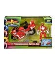 Power Rangers Battle Bike Fahrzeug Tyrannosaurus Rex with Red Ranger 18 cm