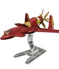 Royal Space Force: The Wings of Honnêamis Plastic Model Kit 1/72 Honneamise Oukoku Air Force Fighter Schira-DOW 3rd (Single Seat Type) 21 cm
