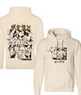 Pokémon Kapuzenpullover Evoli Evolutions Katakana Größe S