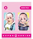 Super Sonico Ansteck-Buttons Doppelpack Set A