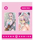 Super Sonico Ansteck-Buttons Doppelpack Set B