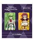 Code Geass Lelouch of the Re:surrection Ansteck-Buttons Doppelpack C.C. & Kallen