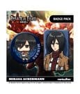 Attack on Titan Anstecker 2er-Pack Mikasa Ackermann
