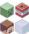 Minecraft Untersetzer 4er-Pack