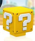 Super Mario Nachttischlampe mit Sound Fragezeichen-Block 8 cm