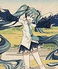 Hatsune Miku x Katsushika Hokusai iXima Postcard Sketch of Tago Bay at Ejiri on the Tokaido (10)