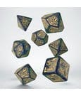 Call of Cthulhu 7th Edition 7er-Würfelset Blue-green & Gold