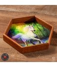 Anne Stokes Würfelbrett Chase The Rainbow 20 cm