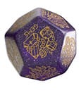 Viridian Würfel Jumbo Würfel Treasure Generator Die D12 Shimmering Purple