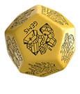 Viridian Würfel Jumbo Würfel Treasure Generator Die D12 Gelb
