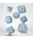 Shadow Scar 7er Würfel Set White & Blue