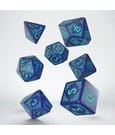 Shadow Scar 7er Würfel Set Blue & Turquoise