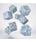 Shadow Scar 8er Würfel Set Essential White & Blue