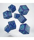 Shadow Scar 8er Würfel Set Essential Blue & Turquoise