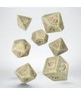 Elvish Jumbo 7er-Würfelset (Schimmernd Beige & Kupfer)
