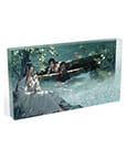 Grandmaster of Demonic Cultivation Acryl Block mit Glitzer Wei Wuxian & Lan Wangji Lotus Pond 17 x 10 cm