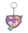 Sanrio Gummi-Schlüsselanhänger Kuromi & My Melody 6 cm