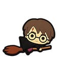 Harry Potter Gummimagnet Harry Potter Black