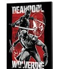 Marvel Holzdruck Deadpool & Wolverine 03 Maximum Effort 35 x 50 cm