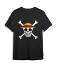 One Piece T-Shirt Skull Schwarz