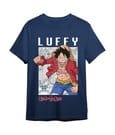 One Piece T-Shirt Monkey D. Ruffy Mapa Denim