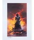 Frank Frazetta Kunstdruck Death Dealer III (Revised) Rainbow Lava Holofoil 41 x 61 cm - ungerahmt