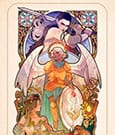 Critical Role Kunstdruck Ashley Johnson: 10th Anniversary Art Nouveau Illustrations 46 x 28 cm - ungerahmt